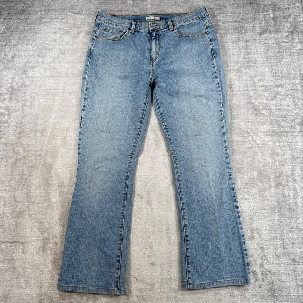 Levis Jeans Womens 12L Blue Denim Light Wash 515 Bootcut Vintage Y2K Western